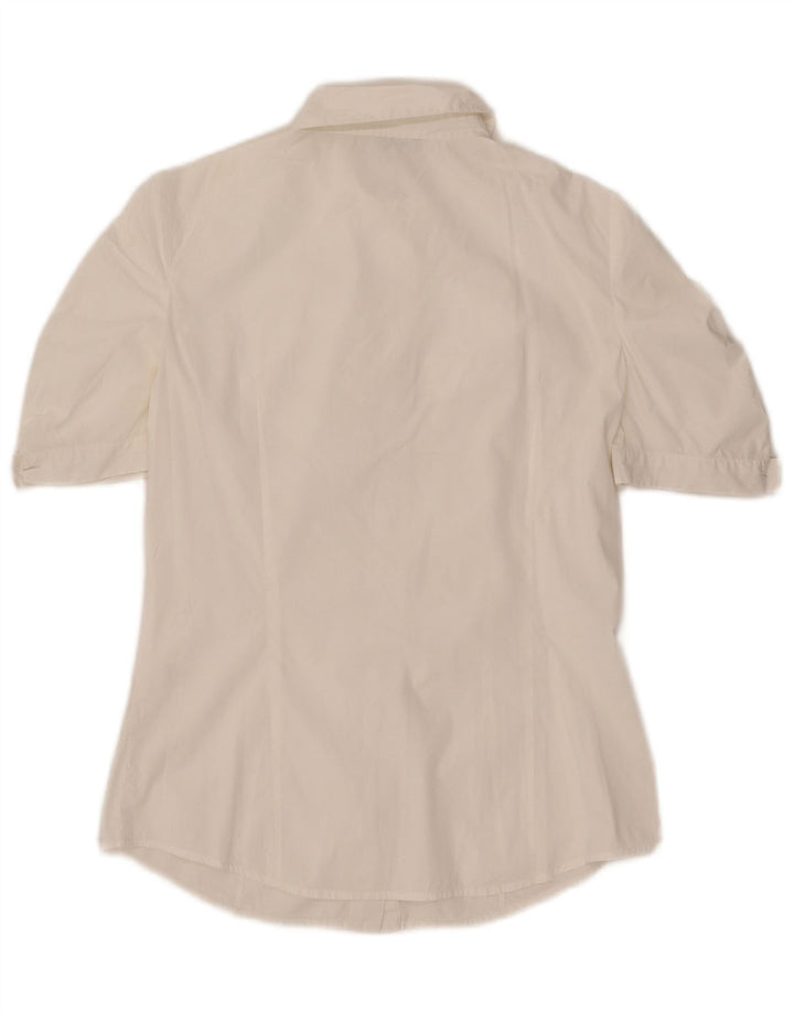 Max & Co. Camisa de manga corta para mujer UK 42 Medium White