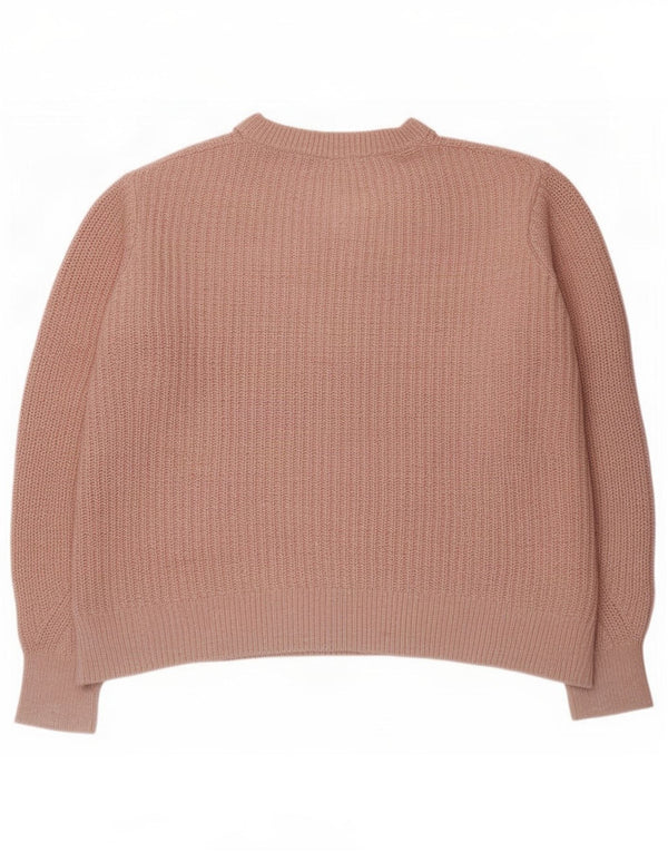 Marks & Spencer Jersey con Cuello Barco para Mujer UK 46 Grande Rosa Moteado