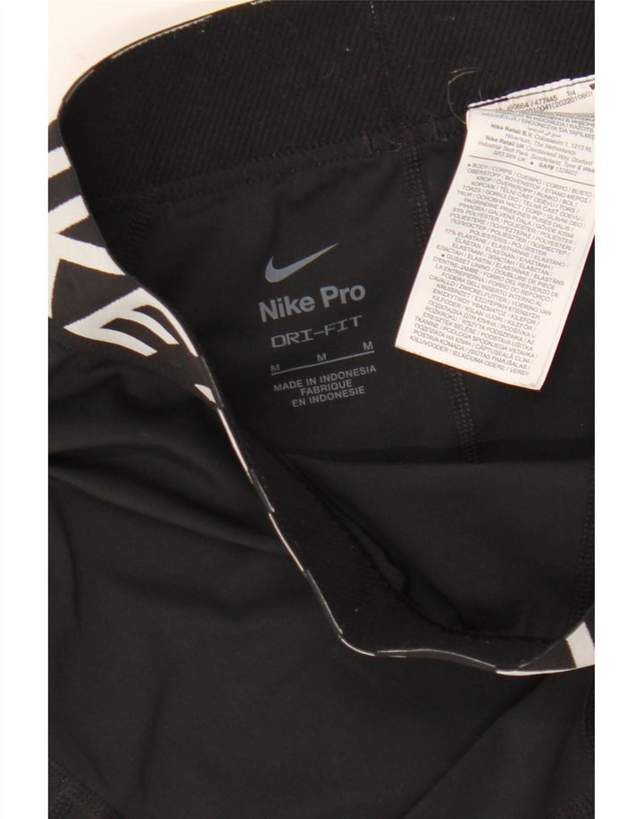 Nike Dri Fit Graphic - Pantalones cortos deportivos para mujer, talla M, poliéster negro