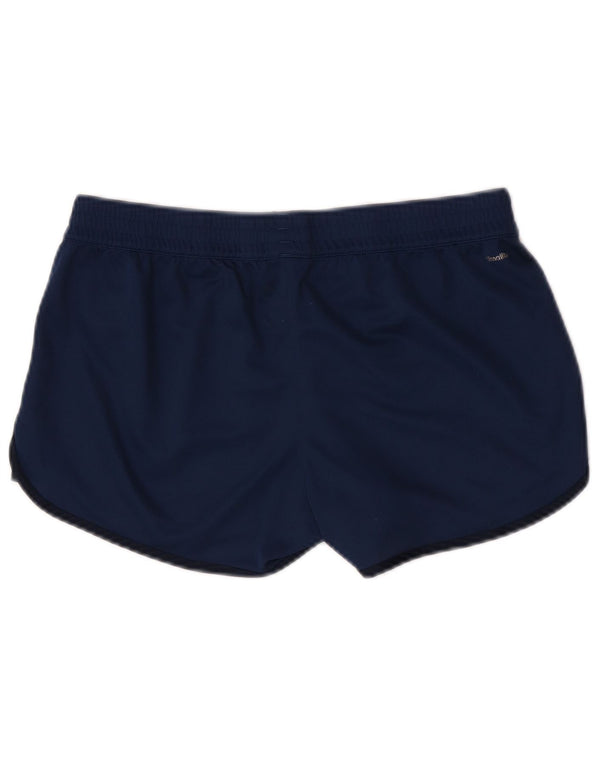 Adidas Mujer Climalite Sport Shorts UK 12/14 Medio Azul Marino Poliéster