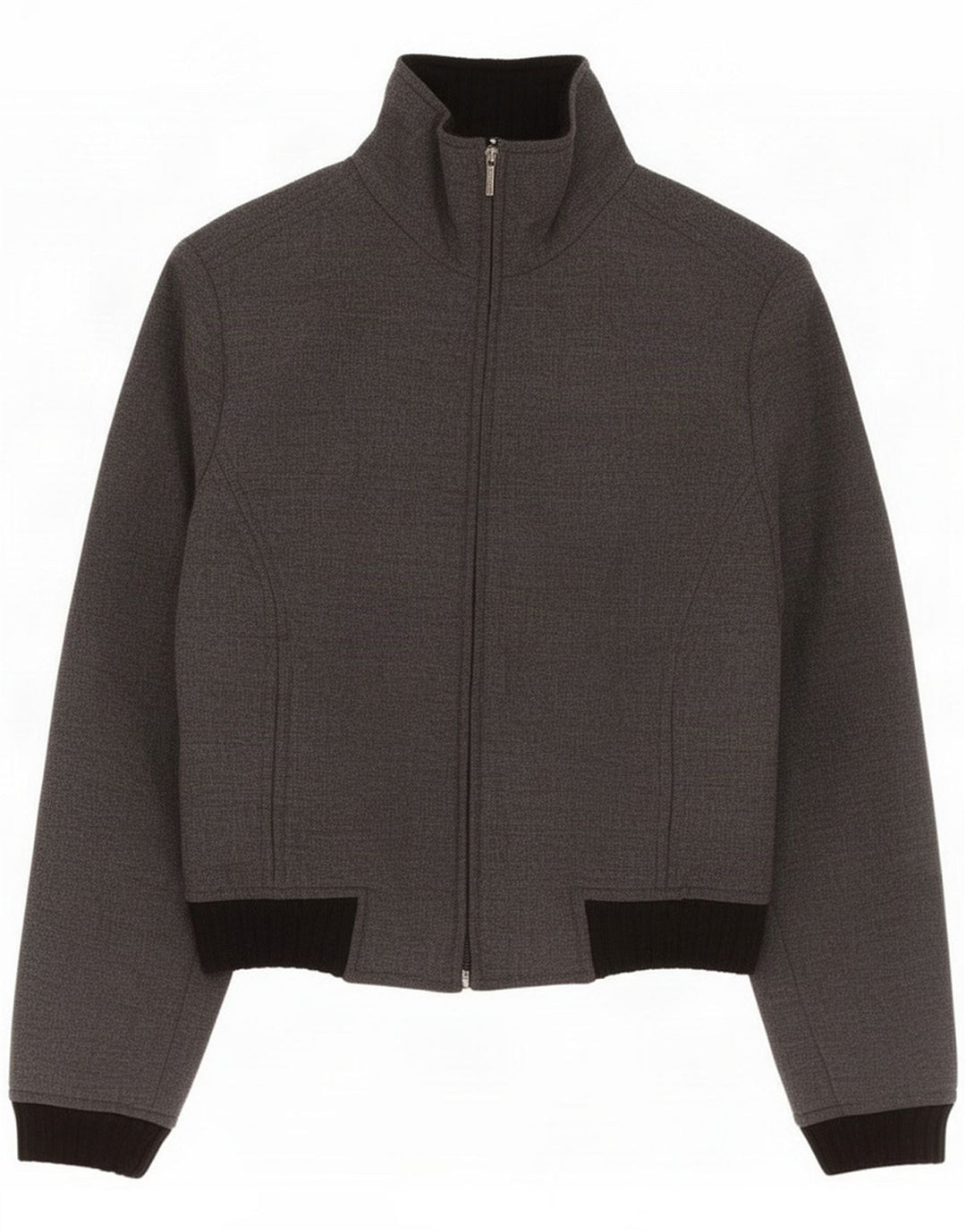 Chaqueta Bomber Mujer Trussardi Jeans IT 42 Gris Medio Colorblock