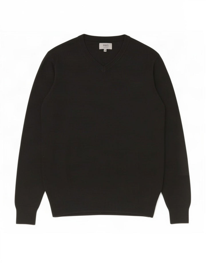 Marks & Spencer Suéter con Cuello en V para Hombre XL Negro