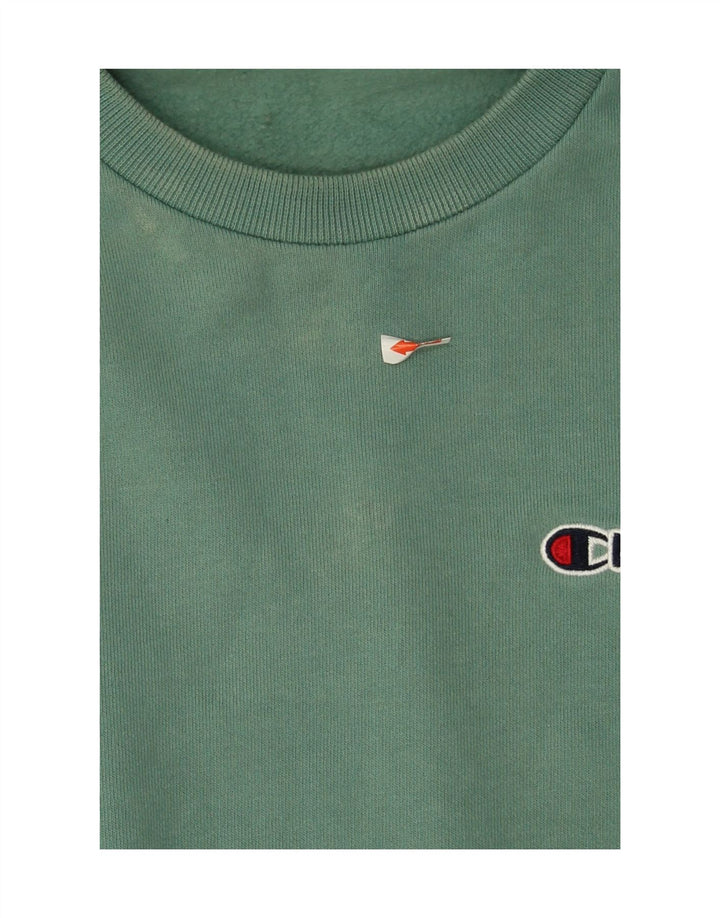 CHAMPION Mens Sweatshirt Jumper Small Green Cotton Vintage Champion and Second-Hand Champion from Messina Hembry 