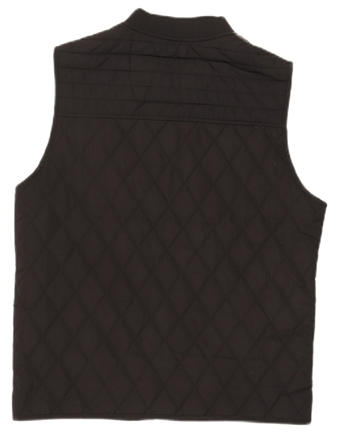 Zara Hombre Chaleco Acolchado UK 38 Mediano Negro Poliéster