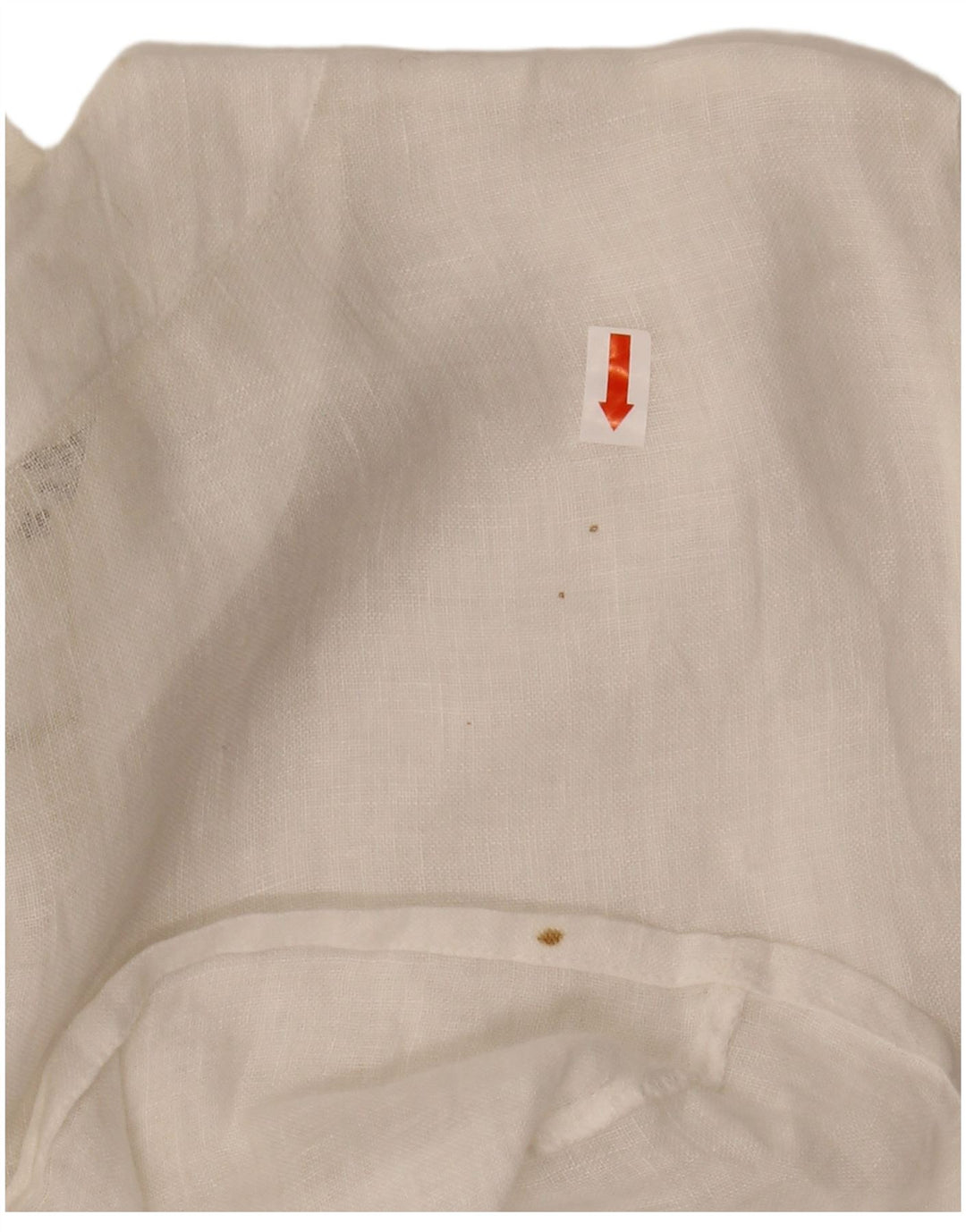 Blusa camisera de manga corta VINTAGE para mujer IT 48 XL Blanco