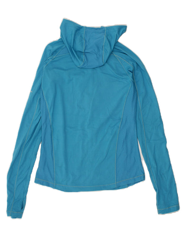 COLUMBIA Womens Omni-Wick Hooded Tracksuit Top Jacket UK 10 Small Blue