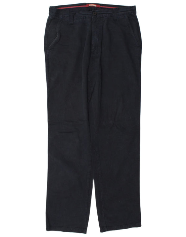 Pantalón chino recto para hombre Carrera W34 L33 Algodón azul marino