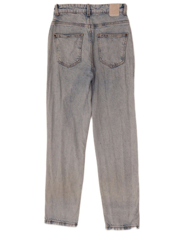 Zara Vaqueros Cónicos Para Mujer EU 34 2XS W24 L28 Azul