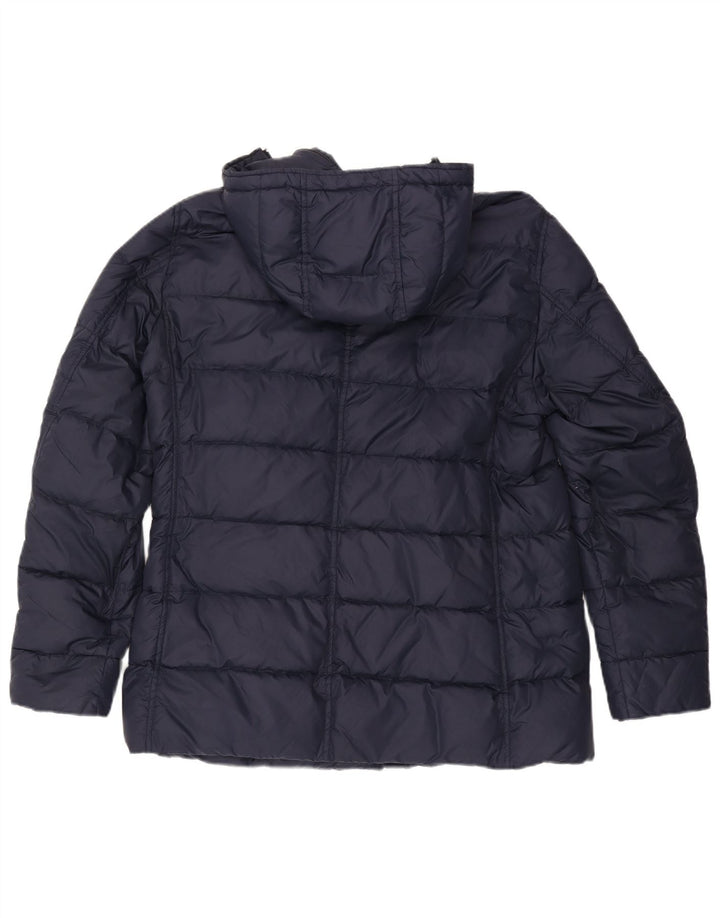 Herno Chaqueta acolchada con capucha para hombre UK 38 Medium Azul marino