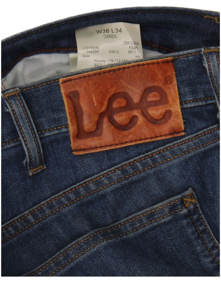Lee Vaqueros Rectos Daren para Hombre W38 L28 Algodón Azul
