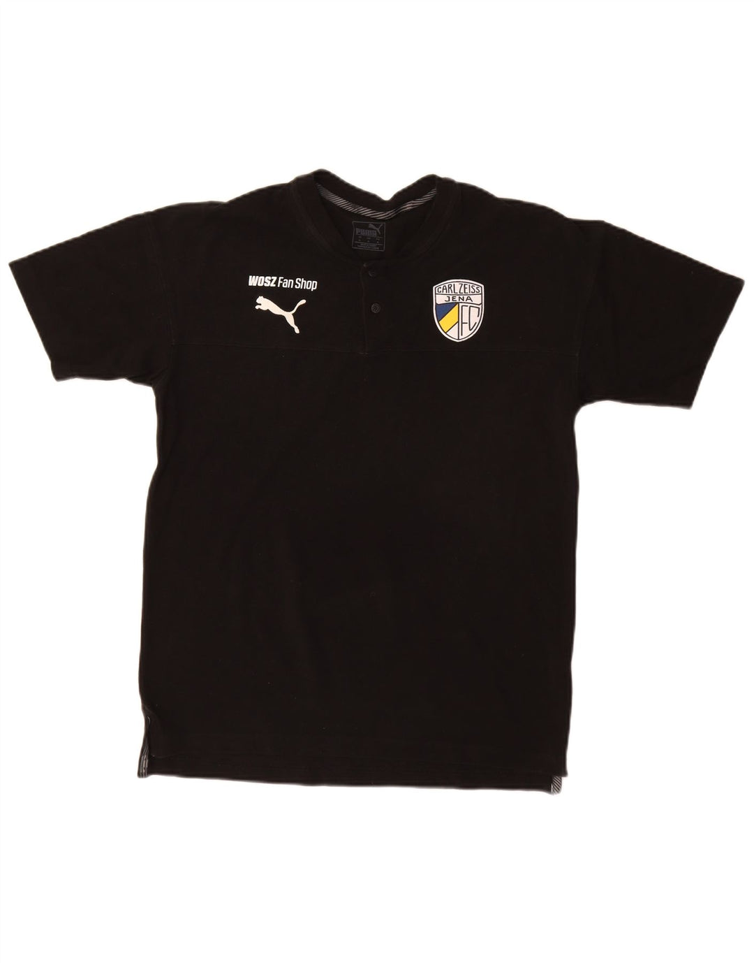 PUMA Camiseta gráfica para hombre Top mediano de algodón negro