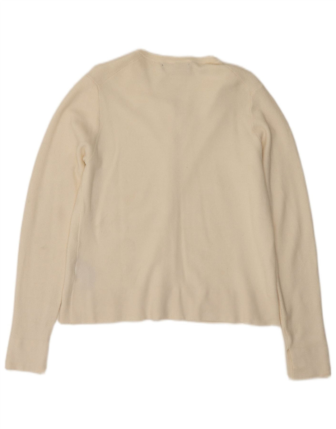Zara - Cárdigan para mujer, talla 40, viscosa blanca mediana