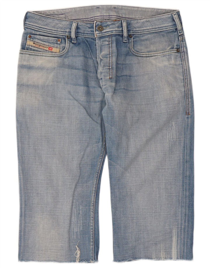 Pantalones Cortos De Mezclilla Diesel Hombre W30 Algodón Azul Medio