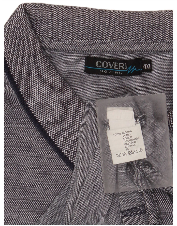 Polo Coveri Hombre 4XL Algodón Gris
