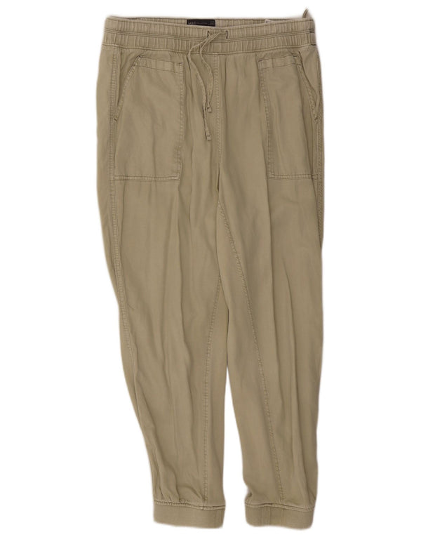 Marks & Spencer Womens Joggers Casual Trousers UK 16 Large W32 L26 Khaki