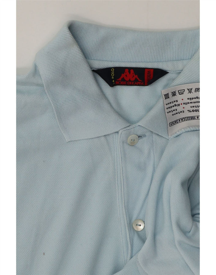 KAPPA Polo Hombre Algodón Azul Medio