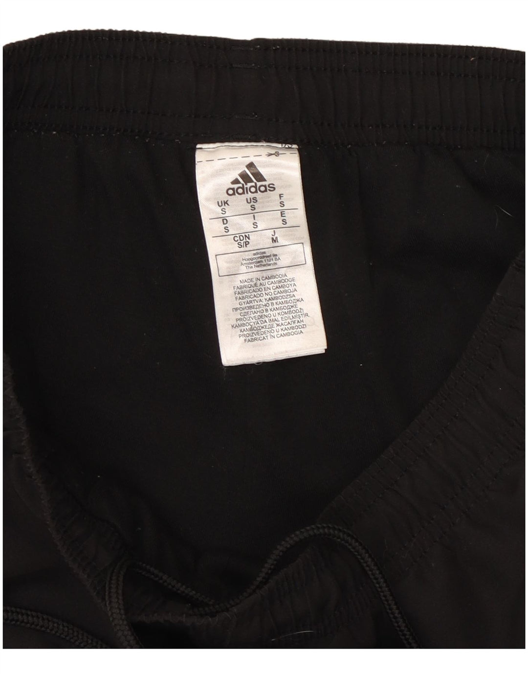 Adidas Hombre Pantalones De Chándal Joggers Small Negro Poliéster