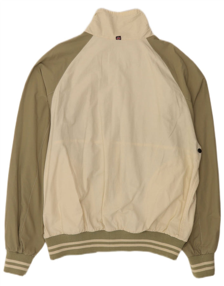 Henri Lloyd Chaqueta bomber para hombre UK 40 Large Caqui Colorblock