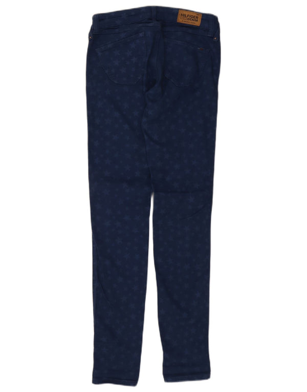 Tommy Hilfiger Vaqueros pitillo con estampado abstracto para mujer W26 L32 Azul marino