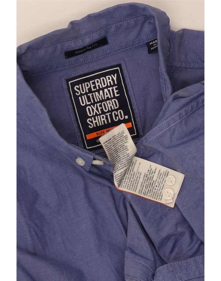Camisa Superdry Regular Fit De Algodón Azul Medio