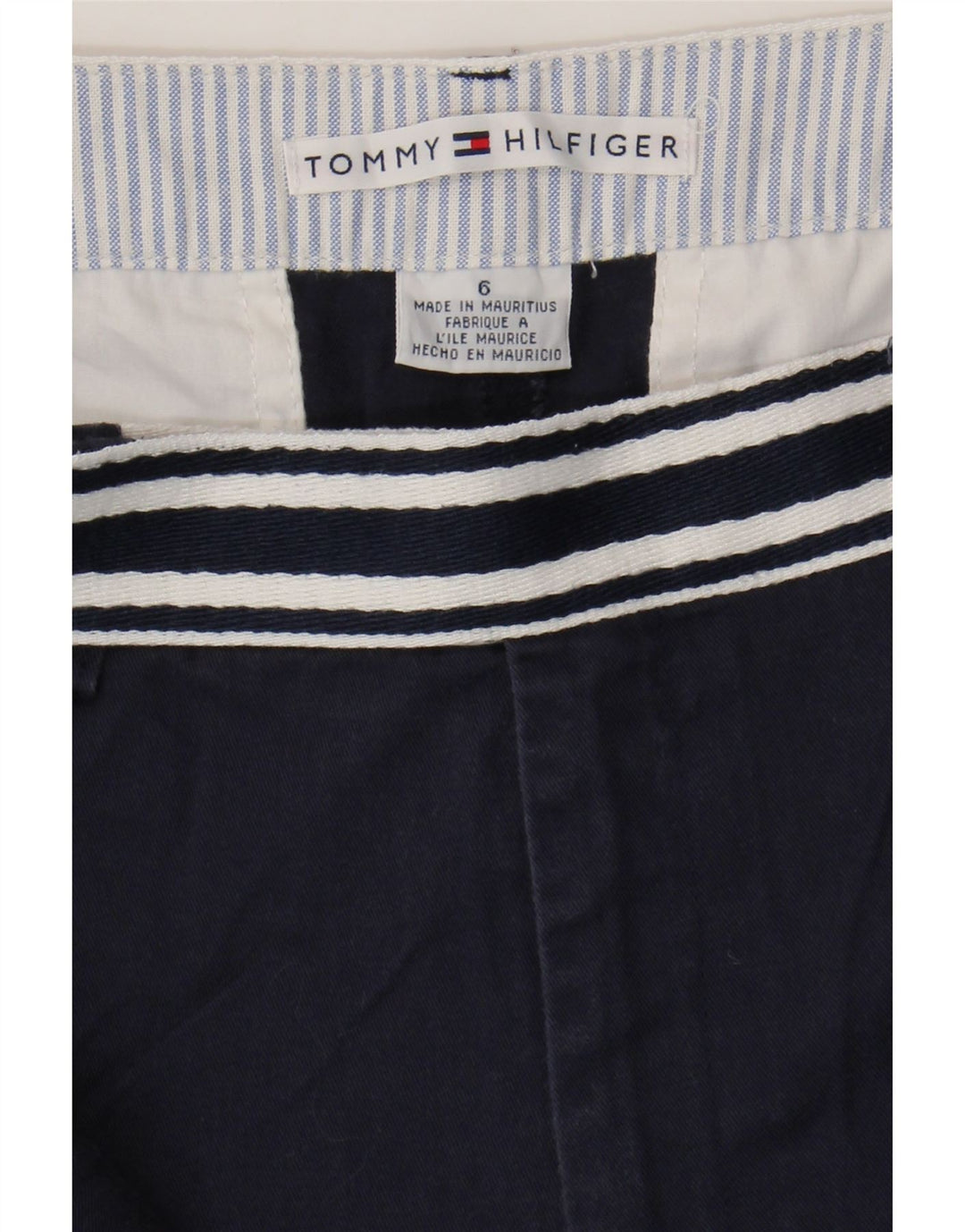TOMMY HILFIGER Pantalones cortos chinos para mujer US 6 Medium W30 Azul marino