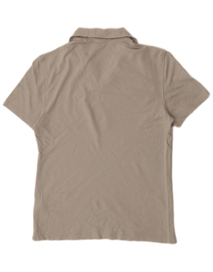Polo Reiss para hombre de algodón gris pequeño