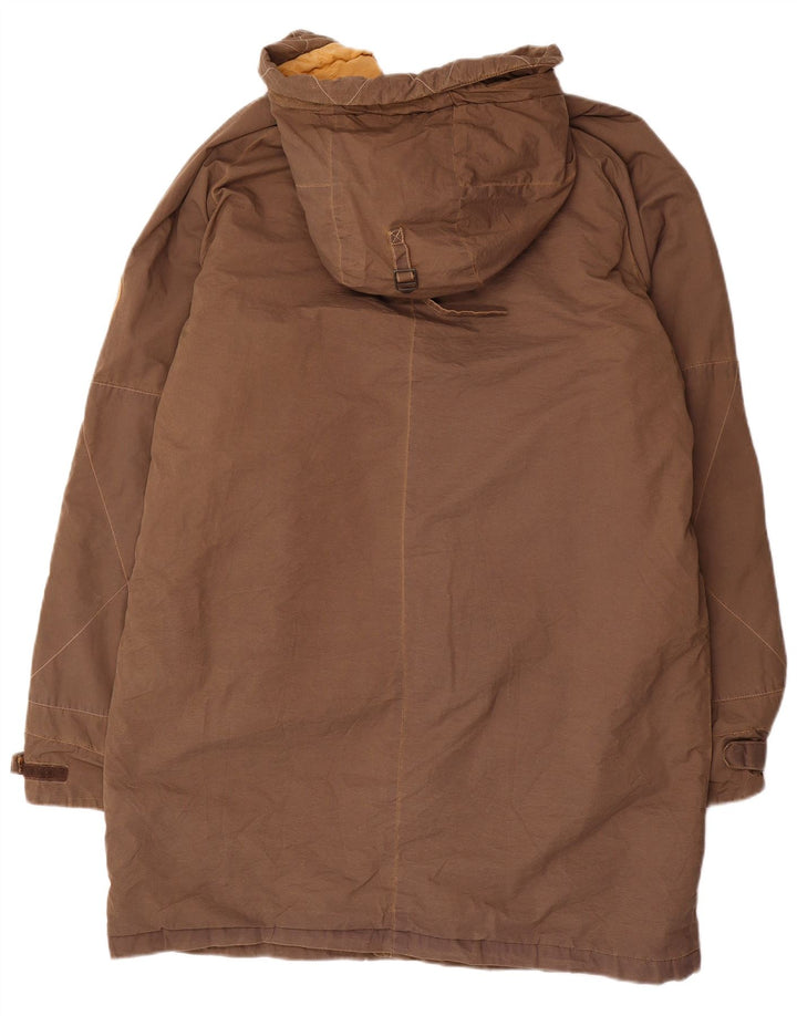 Murphy & Nye Abrigo cortavientos con capucha para hombre UK 44 2XL Marrón Poliéster