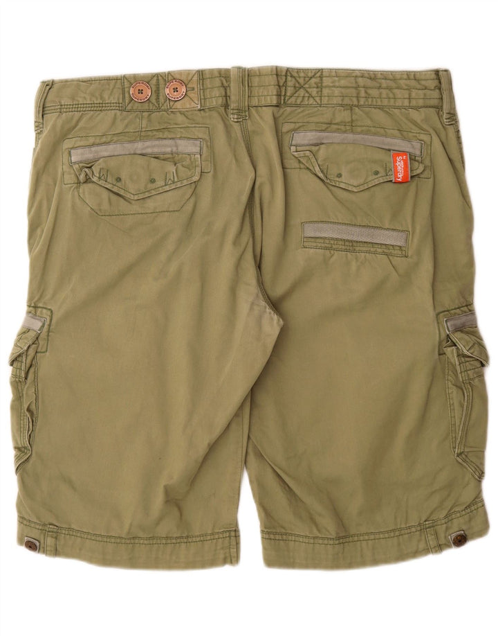 Superdry Shorts Cargo Para Hombre 2XL W40 Algodón Caqui