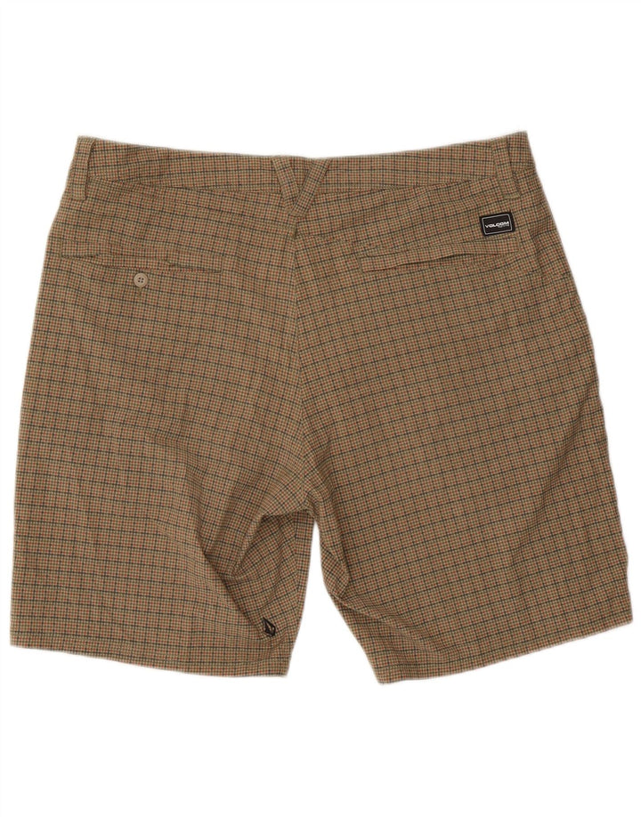 Pantalones cortos chinos Volcom para hombre W38 XL Poliéster de pata de gallo beige