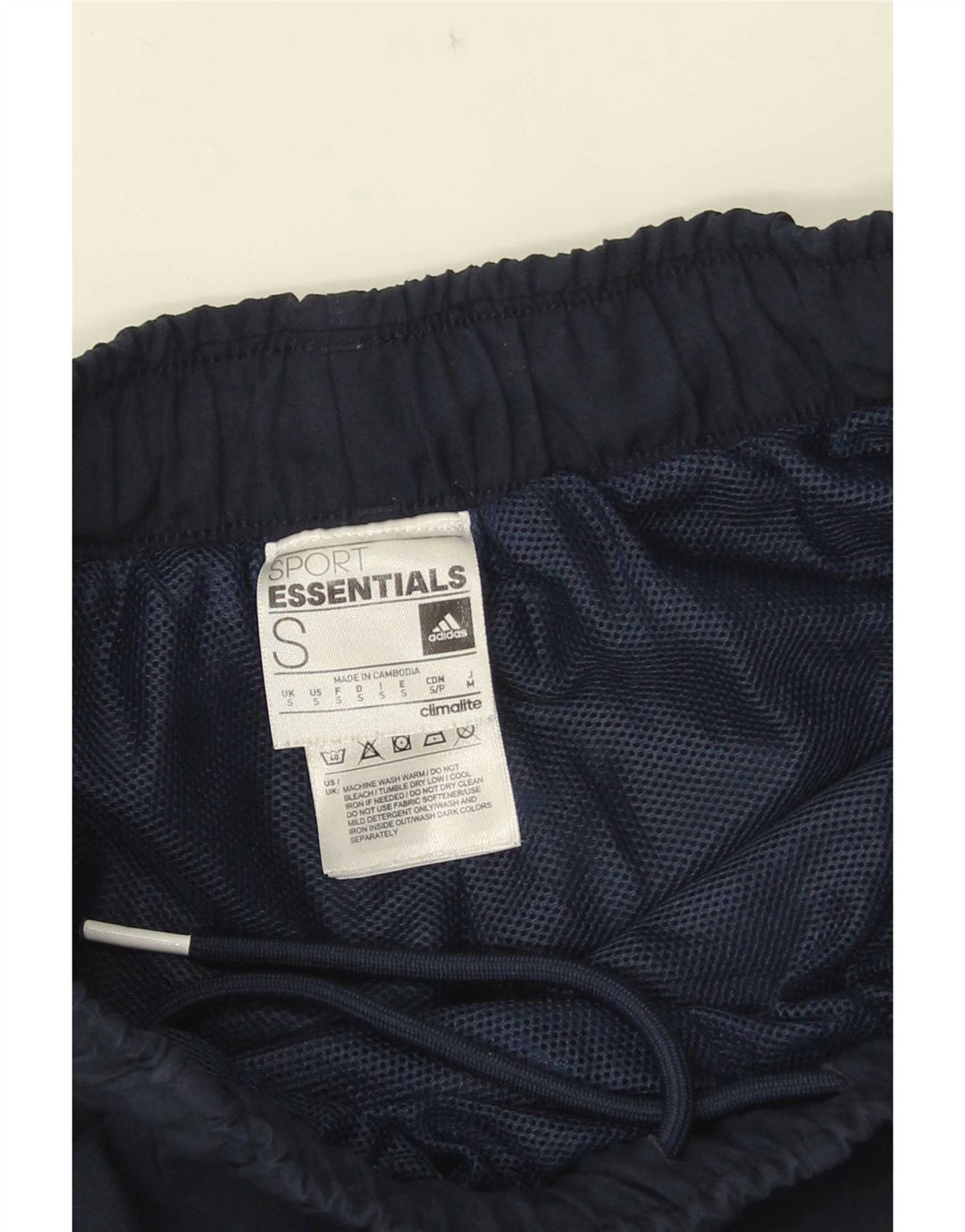 Adidas Mens Climalite Sport Shorts Pequeño Azul Marino Poliéster
