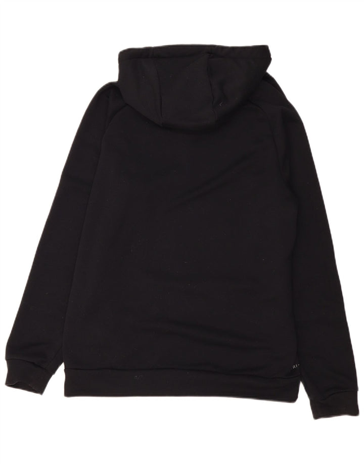 Nike Dri Fit Graphic Sudadera con capucha para hombre, talla mediana, poliéster negro