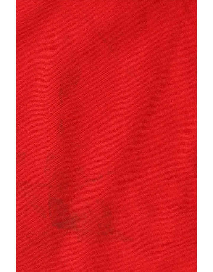 Nike Jersey con capucha y gráfico gráfico de algodón rojo mediano para hombre