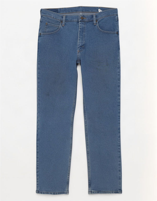 Vaqueros Wrangler Hombre Rectos W34 L30 Algodón Azul