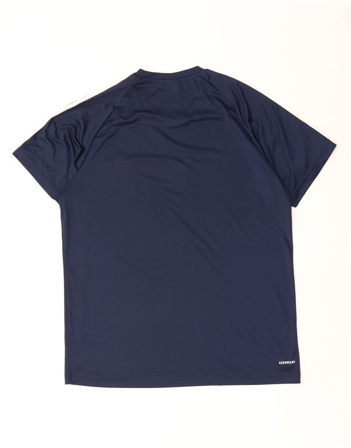 Adidas Hombre Aeroready Camiseta Top Grande Azul Marino Poliéster
