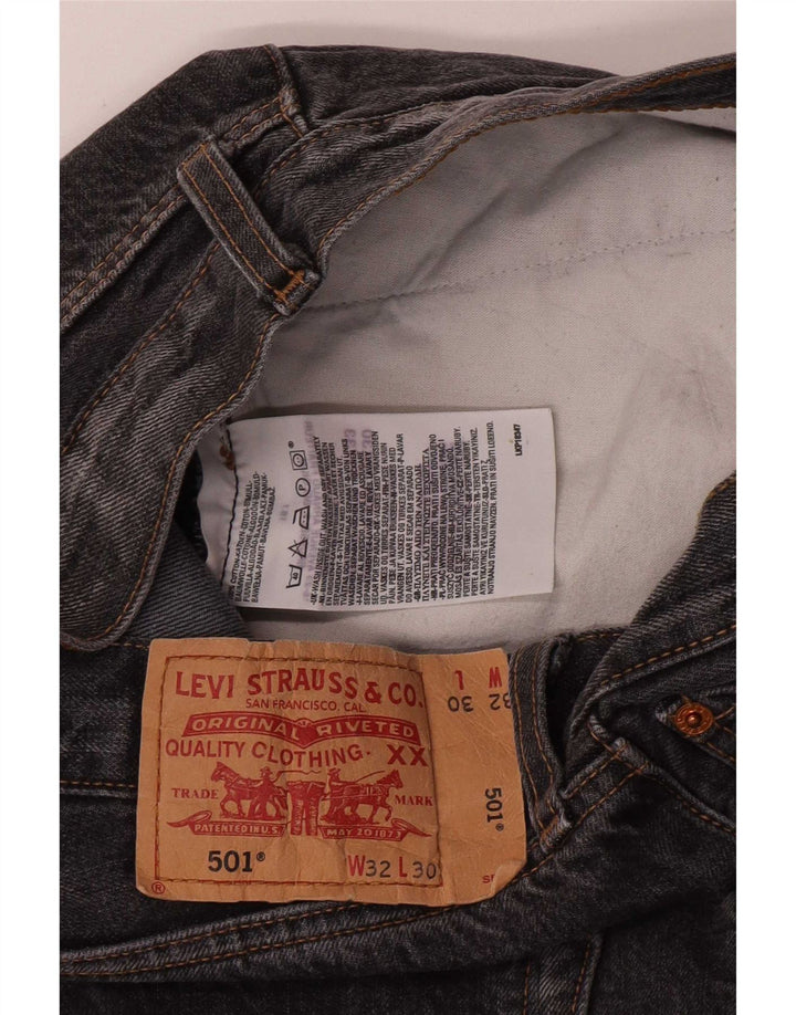 Levi's Vaqueros rectos 501 para hombre W32 L30 Algodón gris