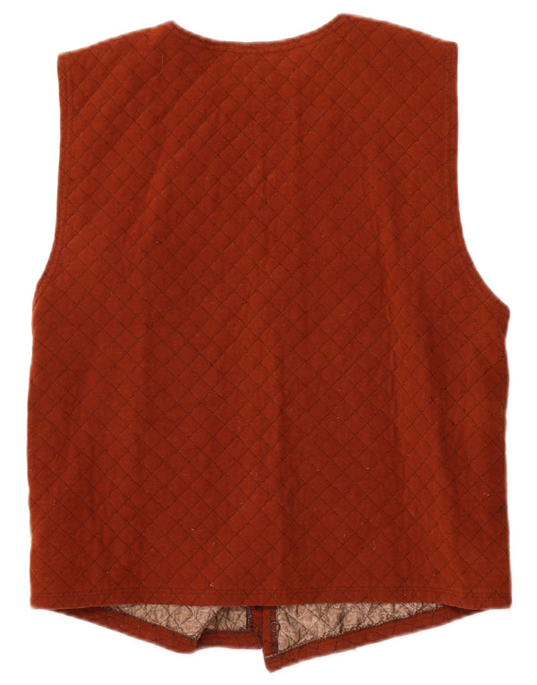 Chaleco vintage para hombre pequeño marrón