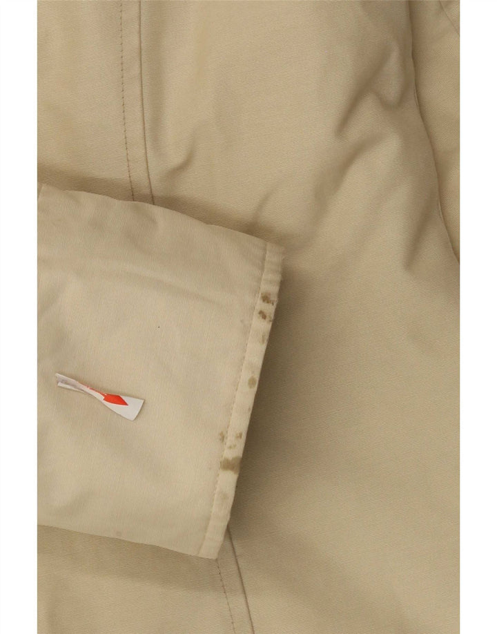 Woolrich Abrigo acolchado con capucha para mujer Reino Unido 44 Algodón beige medio