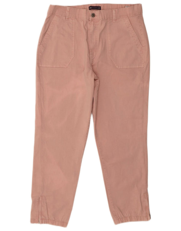 Marks & Spencer - Pantalón chino para mujer, talla 40, talla grande, W36, L26, color rosa