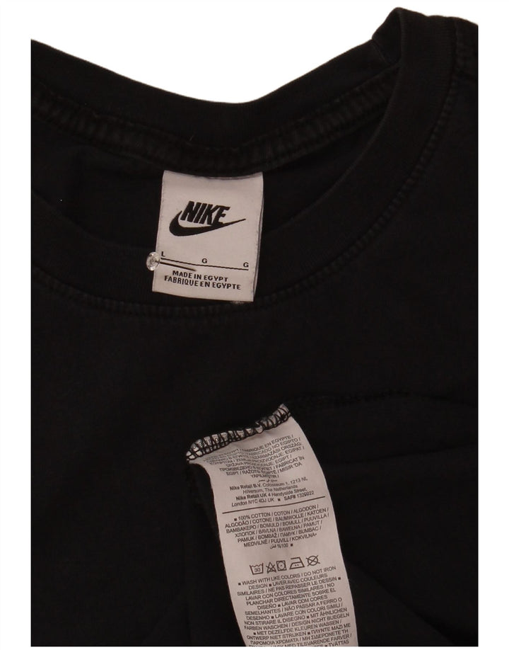 Nike - Camiseta para hombre, talla grande, color negro, algodón