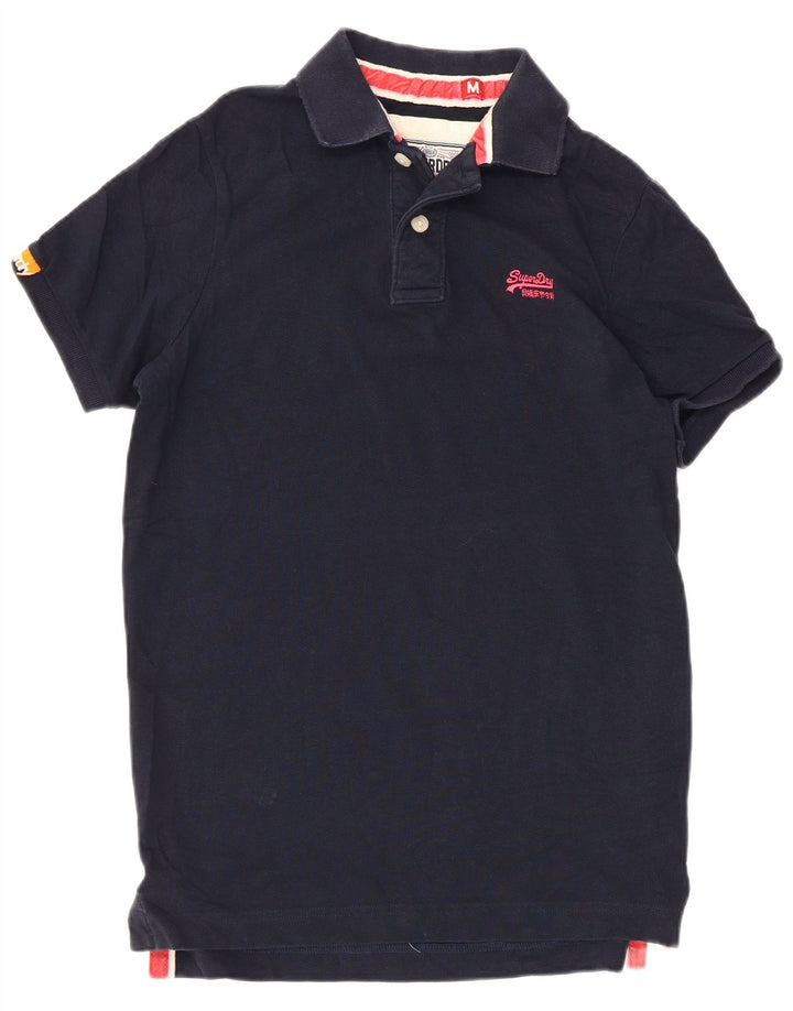 Polo Superdry para hombre de algodón azul marino medio