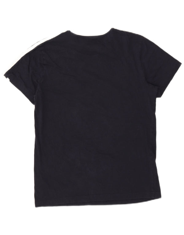 Adidas Camiseta Mujer Top UK 8/10 Small Azul Marino Algodón