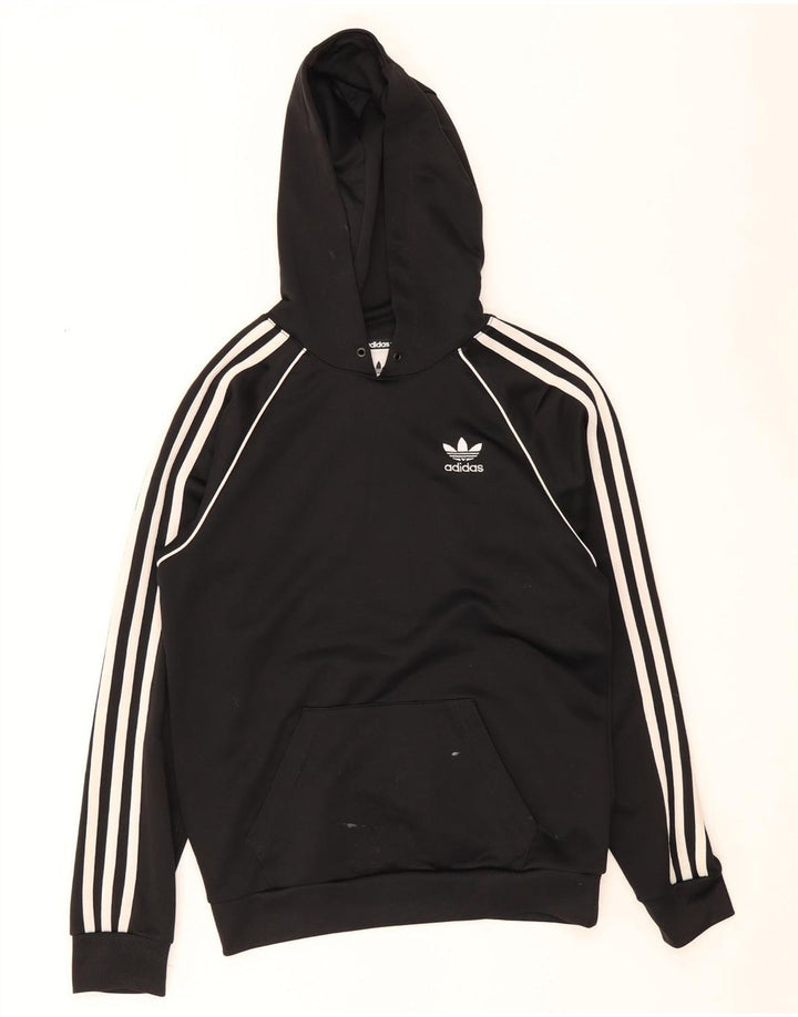 Adidas Hombre Sudadera Con Capucha Jumper XS Negro Poliéster