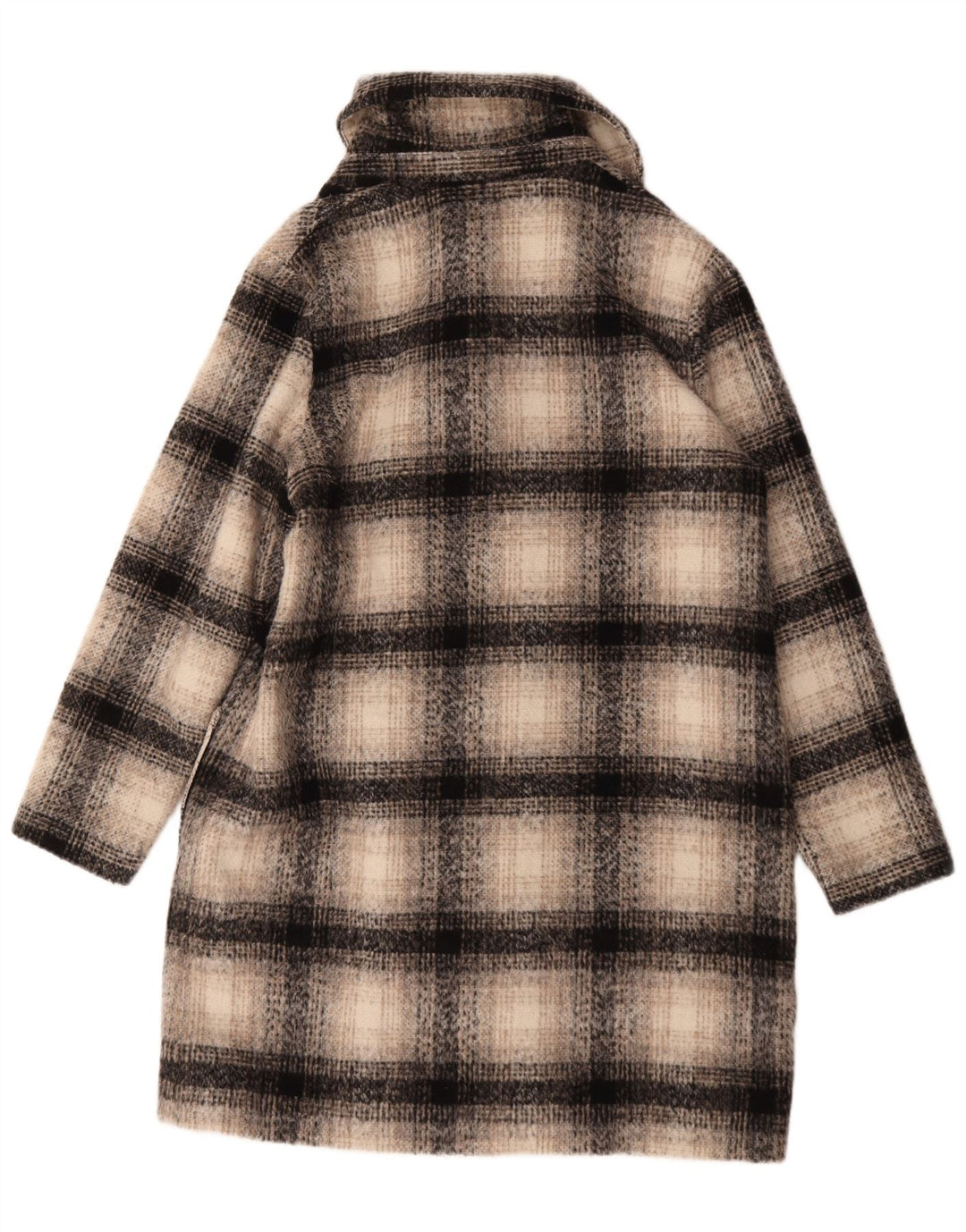 Marks & Spencer Abrigo cruzado para mujer UK 46 Large Beige Check