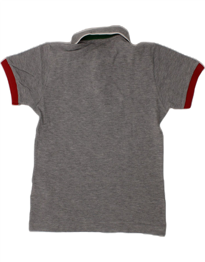 FRED PERRY Boys Polo Shirt 7-8 Years Grey Cotton Vintage Fred Perry and Second-Hand Fred Perry from Messina Hembry 