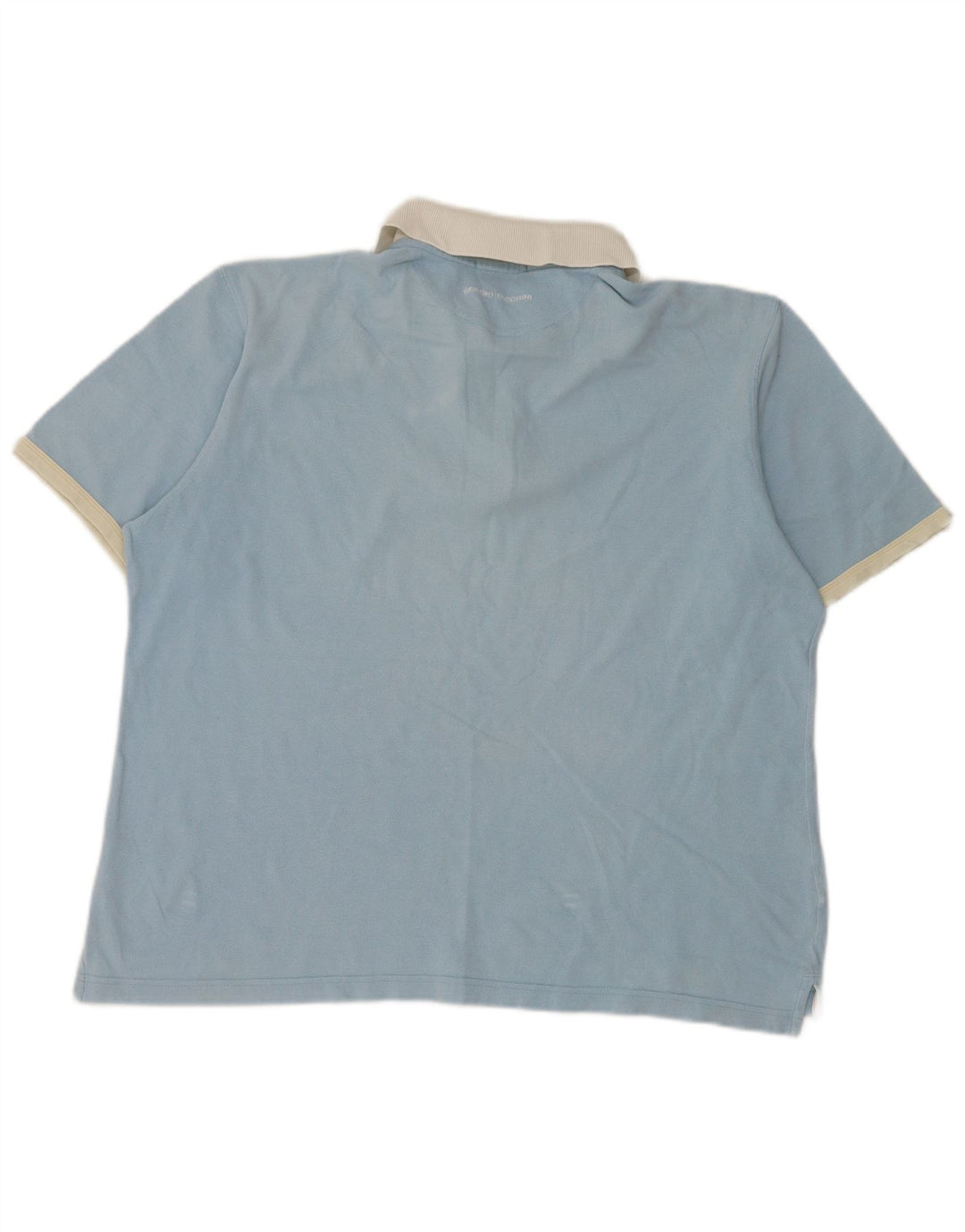 Sergio Tacchini Polo para hombre IT 48 Algodón color block azul medio