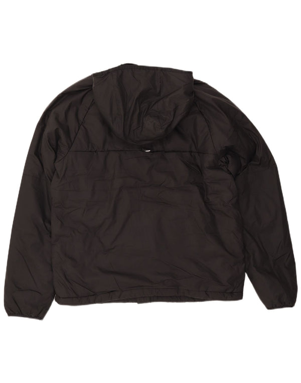 NIKE Chaqueta cortavientos con capucha Therma-Fit para hombre UK 38 Medium Black