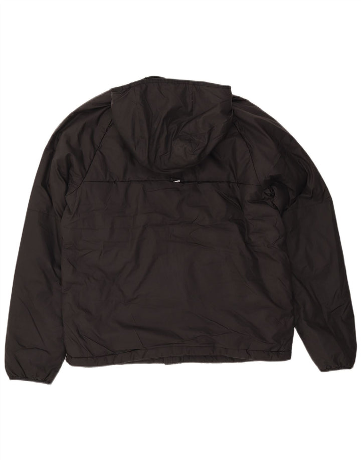 NIKE Chaqueta cortavientos con capucha Therma-Fit para hombre UK 38 Medium Black