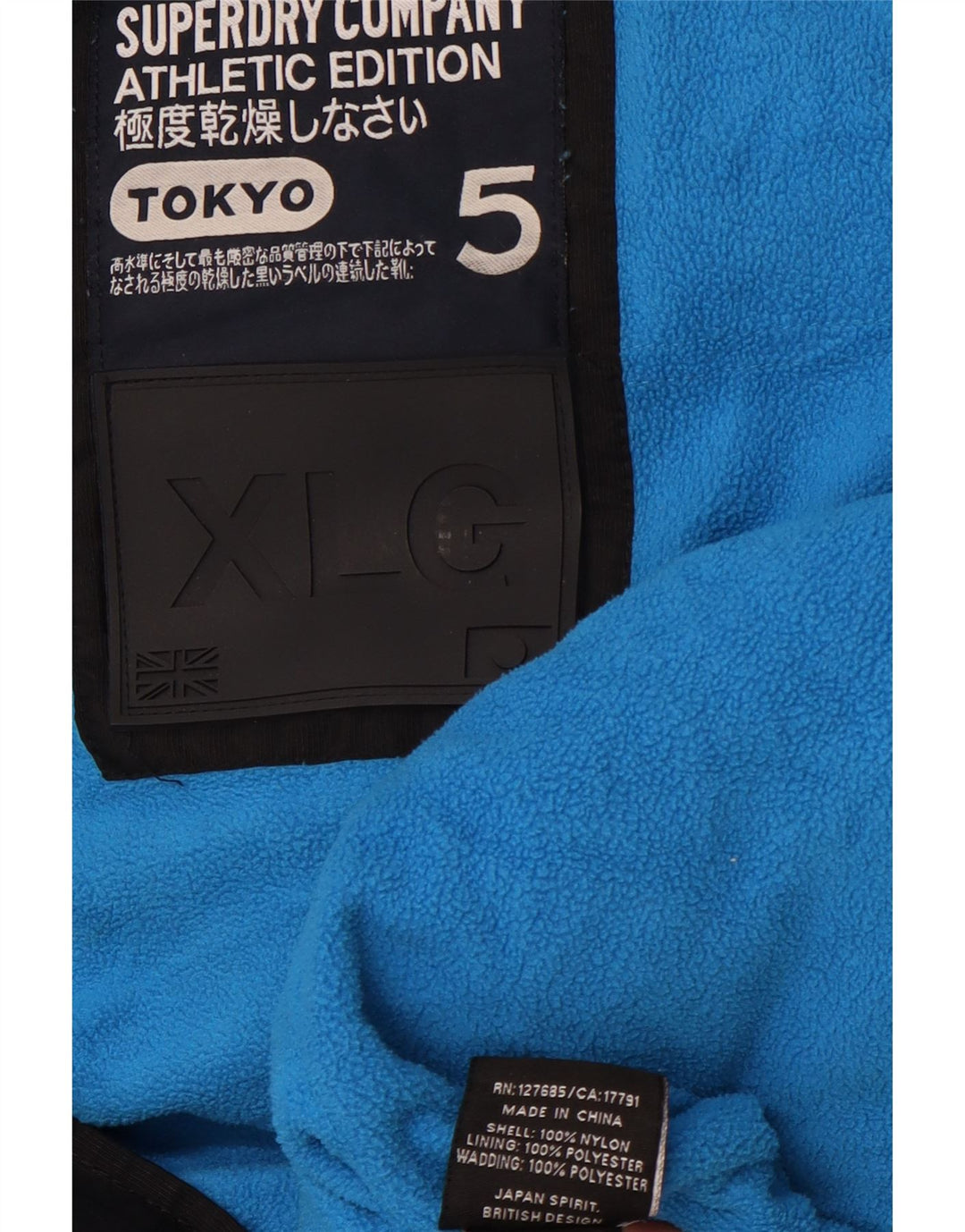 SUPERDRY Chaleco acolchado con capucha para hombre UK 42 XL Nylon negro