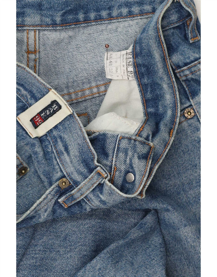 Base 92 Vaqueros cónicos gráficos para hombre IT 48 Mediano W32 L34 Algodón azul