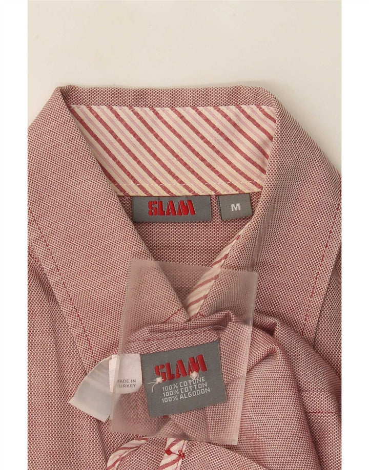 Camisa Slam para mujer UK 12 Medium Red Cotton